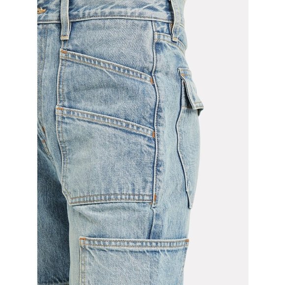SLVRLAKE Savior High-Rise Cargo Jeans, Salted Flats 24